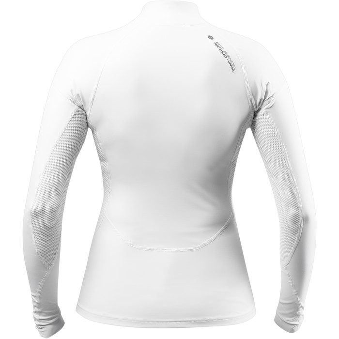 2024 Zhik Damen Eco Langarm Spandex Top Dtp-0063-w-wht - Wei